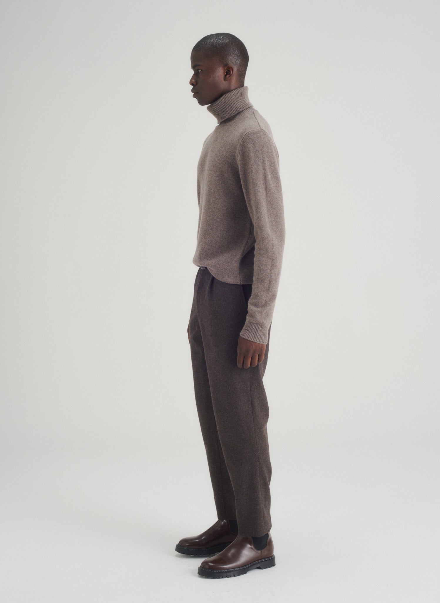 pull col roule 100 laine