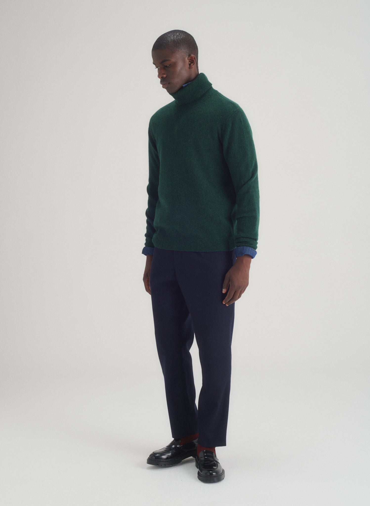 pull col roule 100 laine 3