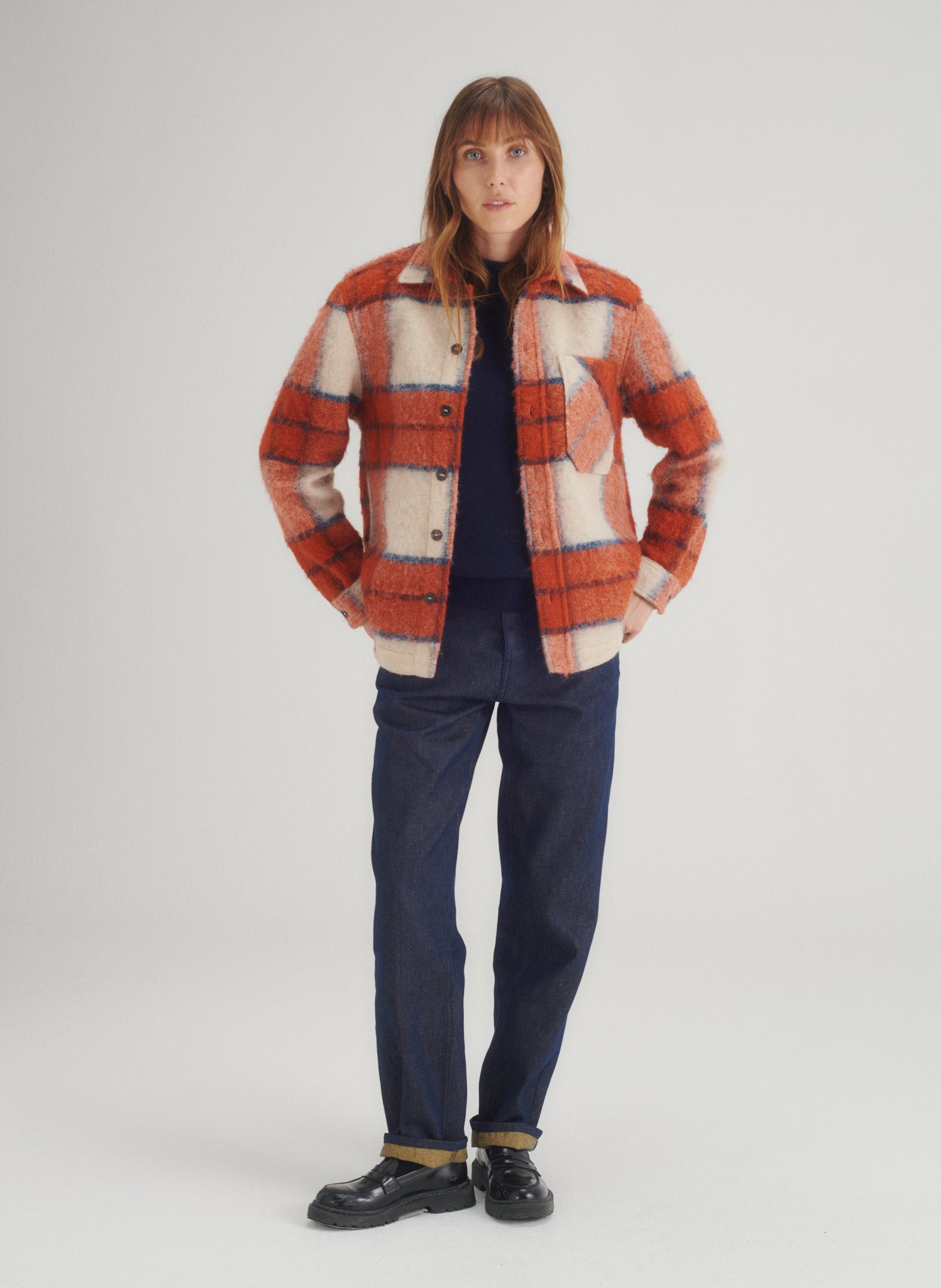 surchemise laine carreaux