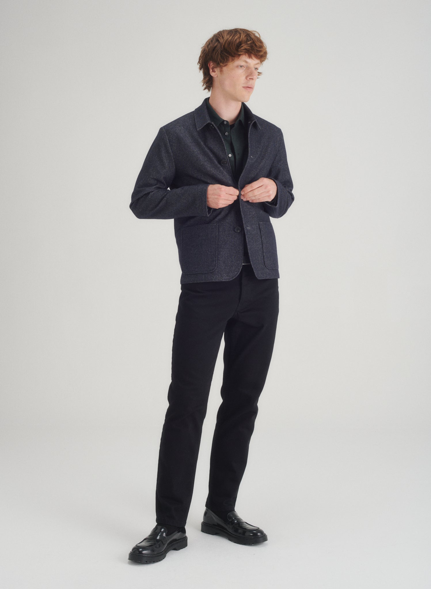 veste courte effet denim