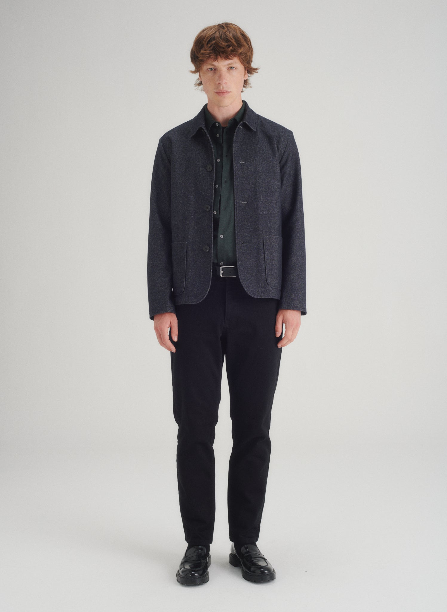 veste courte effet denim