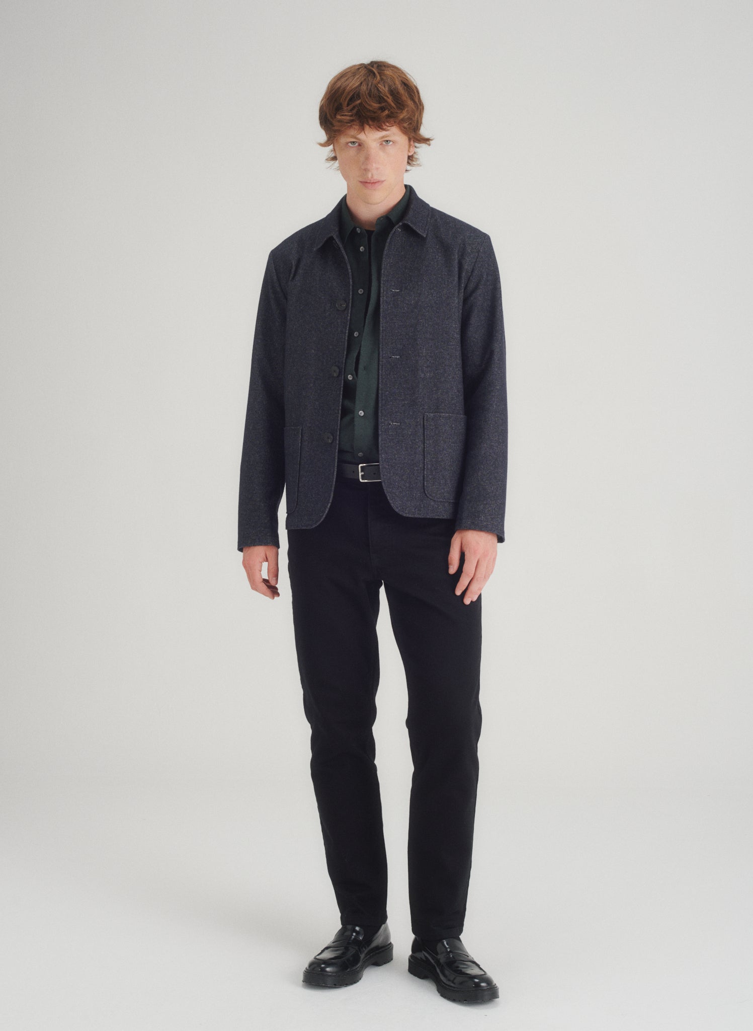 veste courte effet denim